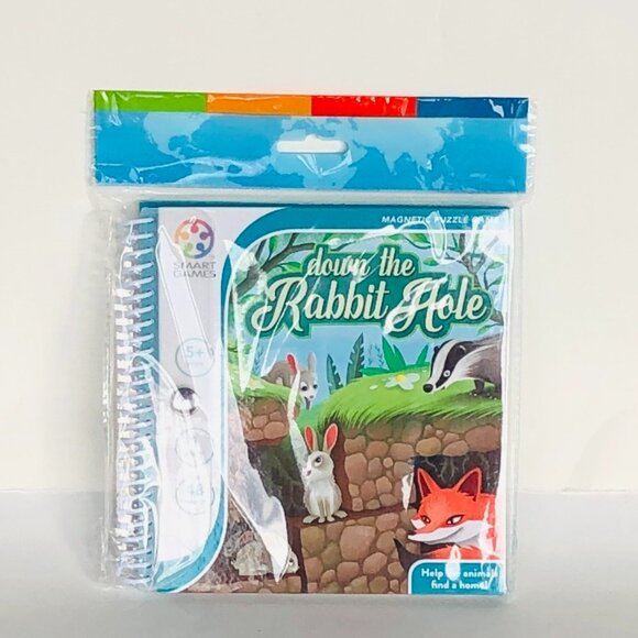 Smart Games -Down the Rabbit Hole- Magnetic Travel Game New Sealed Age 5+ - Picture 8 of 11